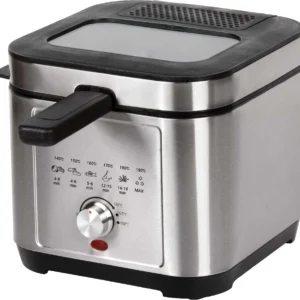 2.5L Electric Stainless Steel DeepFryer Oil Square Electric Fryer forHousehold Outdoor Cooking USFrench Mechanical Accessory