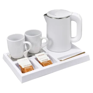 Hotel Electric Kettle Tray SetHome Appliances Electric TeaKettle Set O.6 L Electric Tea KettleSet With Tray